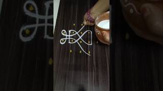 4*3*2 dots small Sravana masam muggulu #easyrangoli#trending#viral#shortsfeed#youtubeshorts
