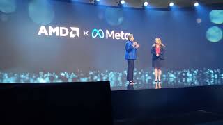 AMD CEO, Lisa Su, Introduces Alexis Björlin, Meta's VP, Infrastructure.