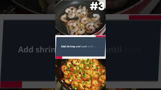 Shrimp Scampi in 5 Steps 🍤 #shrimp #shrimpscampi #linguine #shorts #5steps #pasta #scampishrimp
