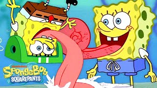 SpongeBob’s Wildest Tongue Moments 👅 | @SpongeBobOfficial