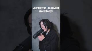 A year later and pitched up👁️👁️ #badomens #justpretend #vocalcover #metal #rockvocals
