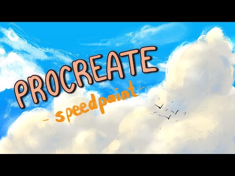 Where the ocean and the sky embrace | Speedpaint (Procreate)