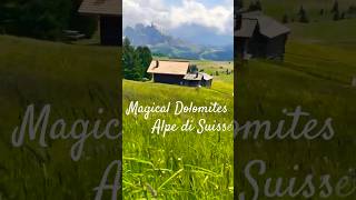 MAGICAL DOLOMIT | Alpe di Siusi (Seiser Alm) 🏔️ 🥾 🛖 #mountains #dolomites #travel