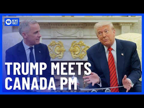 Canadian PM Mark Carney Meets Trump At White House | 10 News First