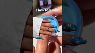 How to make glamrdip nails 💙🥶#trending #nails #glamrdip #naildesigns