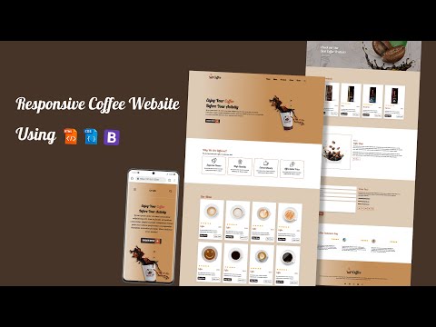 How to Create Coffee Shop Website Using HTML CSS and BOOTSTRAP 5