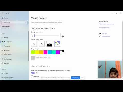 How to Change your mouse color  in Windows 10
