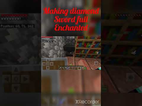 Minecarft || making sword full enchanted || #short #short trend #trend