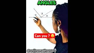 Worked example on Angles. #geometry #viralmathshorts