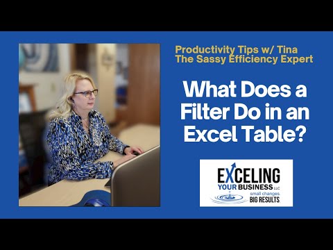 What Does a Filter Do in an Excel Table?