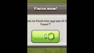🔥OMG...Only 5 gold to upgrade Inferno Tower to max😲||Clash of Clans||#shorts #cocshorts #shortvideo