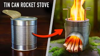 How To Make The Ultimate Rocket Stove from Tin Cans - Perfect for Camping & Survival
