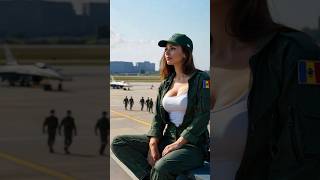 Stunning Air Force Ladies You Must See #airforce #ladypilot #army #aviation #fearlesswomen #shorts