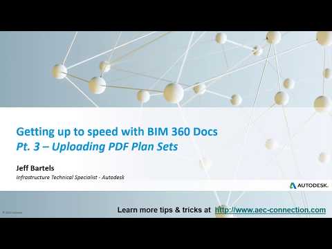 Learning BIM 360 Docs – Pt  3 Uploading PDF Plan Sheets