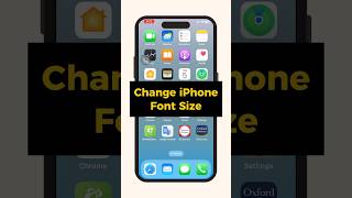 How to Change iPhone Font Size #shorts #iphonetips