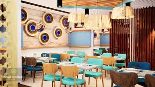 Restaurant Interior Design Walkthrough 3D