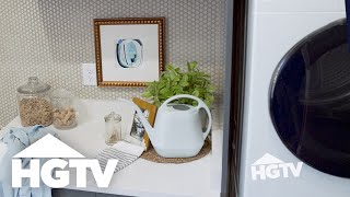 Laundry Room Tour | HGTV Smart Home (2020) | HGTV