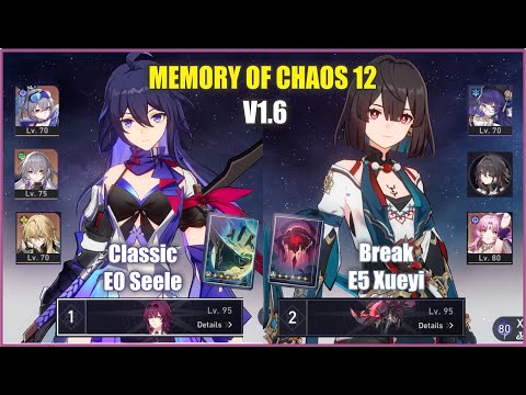 Seele Xueyi Memory of Chaos 12 | Honkai Star Rail 1.6