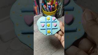 DIY Tic Tac Toe clay board #tictactoe #clay #clayart #claycraft #diy #viral #shorts #fungame #craft