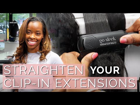 How to Straighten Your Clip-In Hair Extensions
