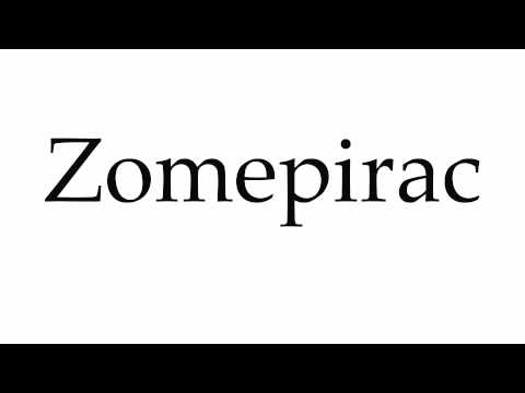 How to Pronounce Zomepirac