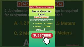 Singapore safety Supervisor course (model Question paper) #wshmci #bcss