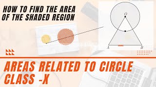 HOW to find the area of the shaded region #areasrelatedtocirclesclass10 #mathsclass10