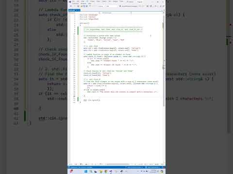 C++ algorithms. std::find, std::find_if, std::find_if_not usage example! #programming #cplusplus