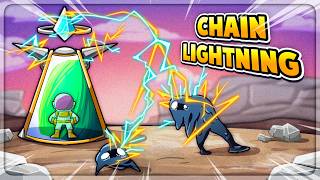 I Upgraded The NEW CHAIN LIGHTNING in Dome Keeper (Mod)