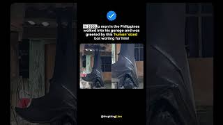 He walked into his garage and found a bat the size of a human hanging from the ceiling! ⚡