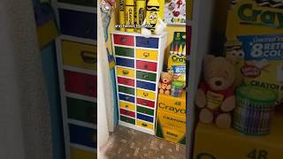 Repainting my drawers to match my crayon shelf! #upcycle #dandelioncrayon #diy
