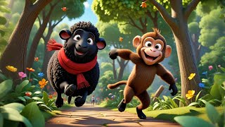 Baa Baa Black Sheep’s 🐑 Zoo Adventure 🦁 | Fun Kids Poem 🎶 for Toddlers!