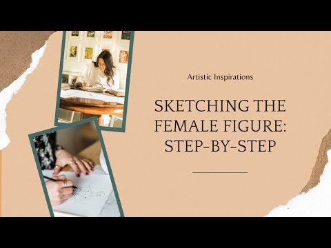 How I Sketch A female croqui pose/Time lapse. Step by step video #femalesketch #fashionillustrations