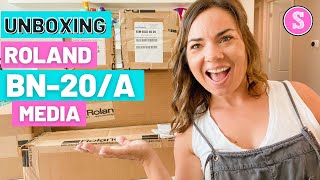 😍 Roland BN-20/A Material and Media UNBOXING! (LIVE Stream)