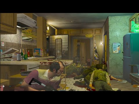 GTA 5: LSSD Vs. Trevor (720p) Trevor's House (Blaine County, San Andreas)