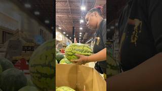Quick store run for watermelon & Apples 🍏