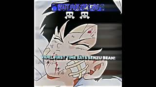 Vidal first time eats senzu bean 💀#goku #anime #dragonball #dragonballz #animeshorts