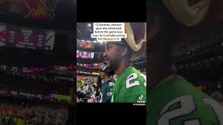 Bro was putting bta whole game😭💀#nfl #eagles #chiefs #superbowl #cjgardnerjohnson #bta #shorts