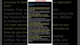 Scenario Based Salesforce Admin Interview Questions ? #salesforcefighters #salesforce