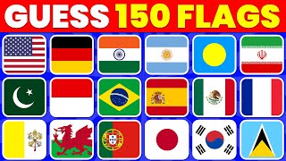 Guess The Country By The Flag Quiz 🚩 | Can You Guess 150 Flags?