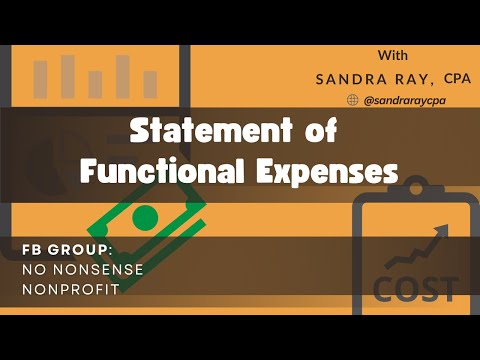 Statement of Functional Expenses