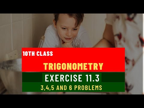 Trigonometry Exercise 11.3 || 3 to 6 Problems || Class 10 || by Lohit Computer Academy