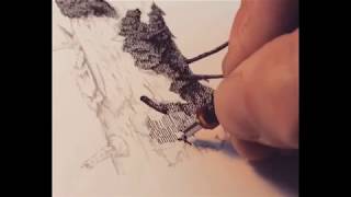 Drawing with a technical pen