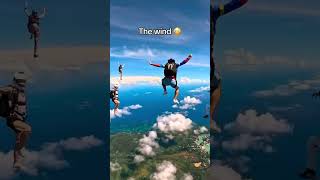Skydiving looks unreal 😯 (via @Skydiving Center Seychelles/TT) #shorts