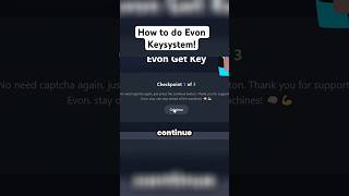 How to do the Roblox Executor Key system for Evon Android! #roblox #robloxexploiting #robloxexecutor