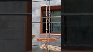 Liquid Metal Copper Coating For Window Exteriors | Exterior Design Ideas #shorts