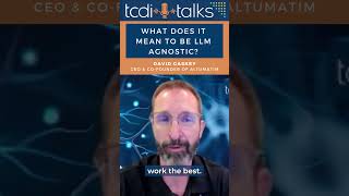 What Does It Mean To Be LLM Agnostic? - TCDI Talks Highlight with David Gaskey