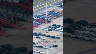 这就是特斯拉在上海的超级工厂，占地86万平方米，总投资180亿，每年年产值高达90万辆#上海特斯拉工厂#航拍中国