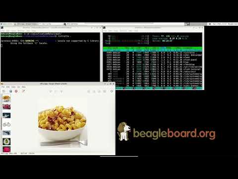 Image classification demo on BeagleBone AI-64