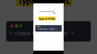 Type of input in HTML #htmlfullcourse #html #coding #webdesign #htmldesign #webdevelopment #program
